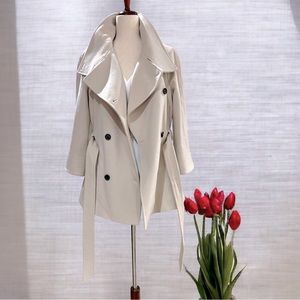 KAREN MILLEN 3/4 Sleeve Cape Virgin Wool Coat. Size 10US.